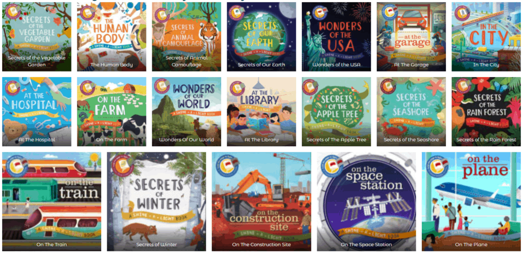 Usborne Shine a Light Collection - Interactive Engaging Childrens Books