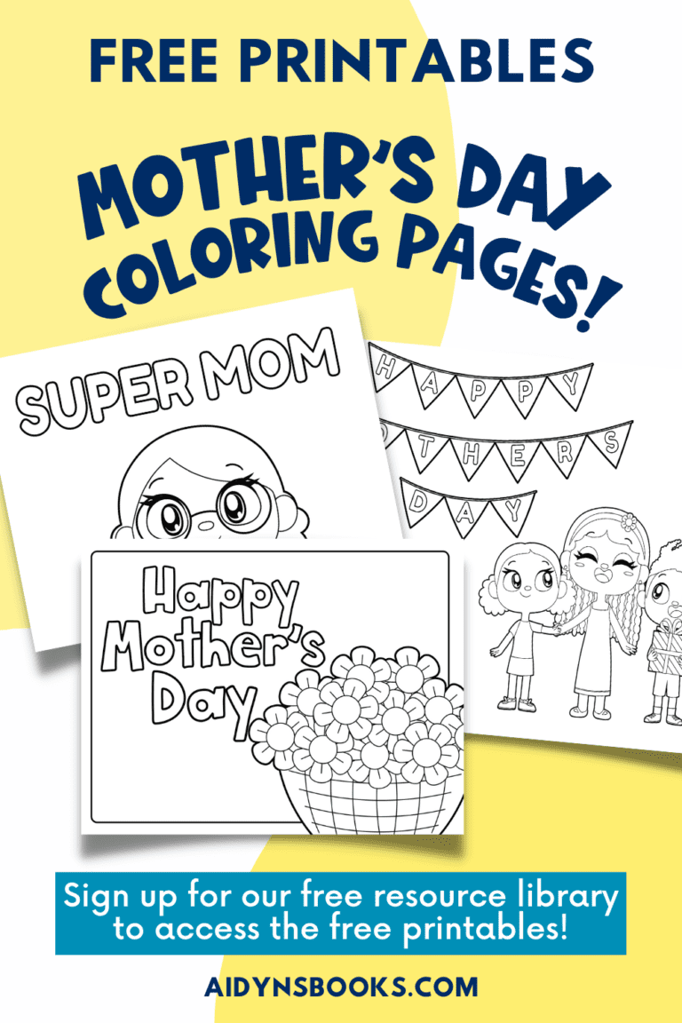mothers day coloring pages - mothers day crafts - mothers day printables - aidynsbooks