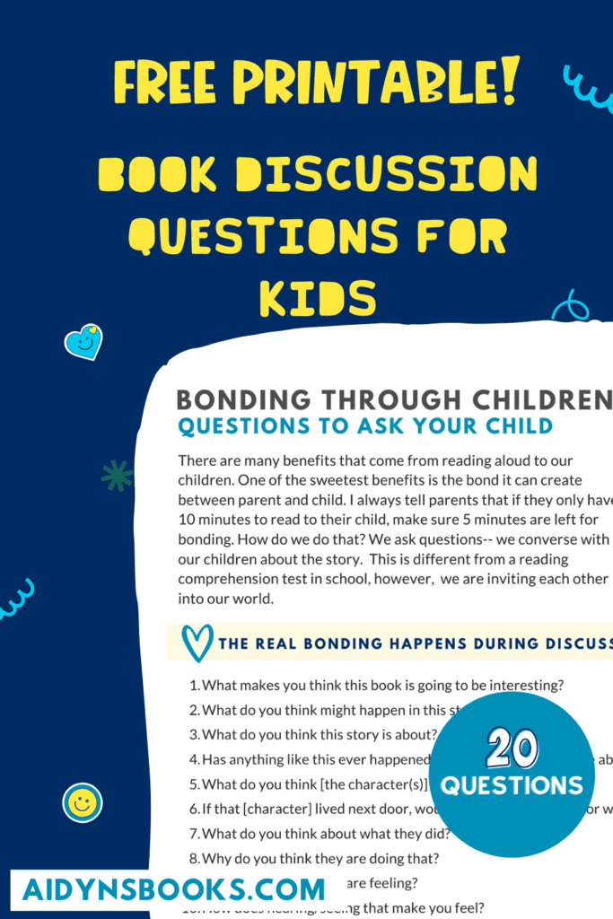 fun questions to ask kids - open ended questions for kids - book discussion questions for kids - mindful parenting